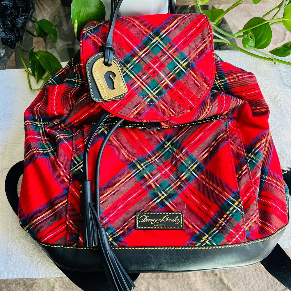 Red and Black Dooney & Bourke Backpack